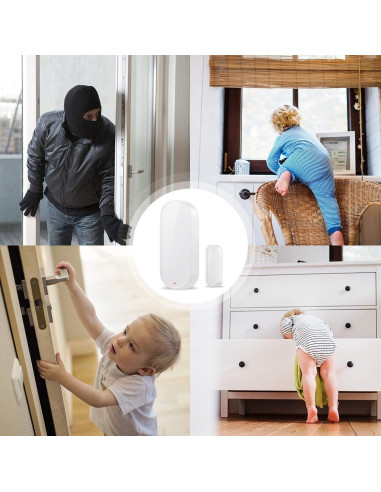 Sensor de Puerta WiFi HEIMAN DS-US-HM, Alarma Inteligente