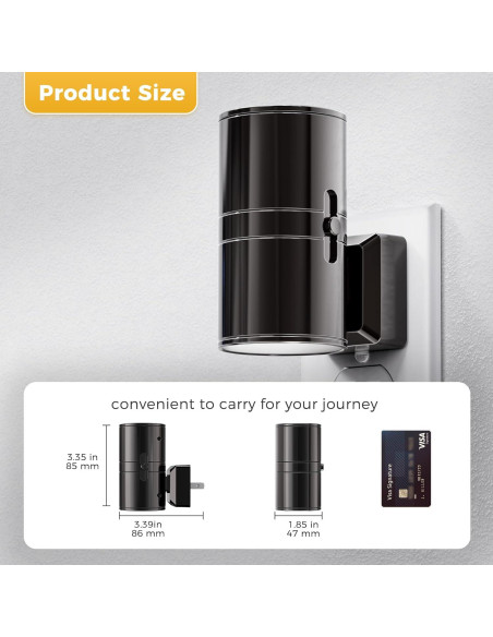 Luz Nocturna LED Regulable L LOHAS 2 Unidades 3000K