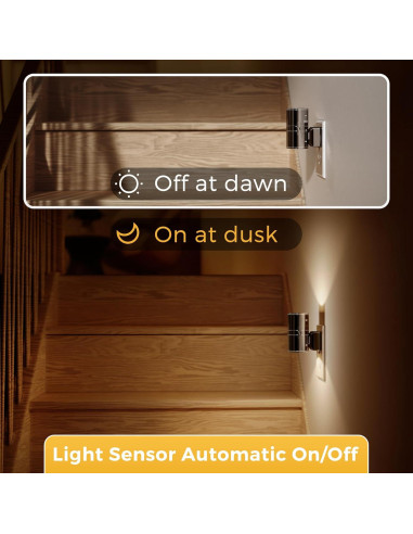 Luz Nocturna LED Regulable L LOHAS 2 Unidades 3000K