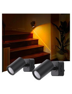 L LOHAS LED Luz Nocturna Enchufable Ámbar 100 Lúmenes 2-Pack