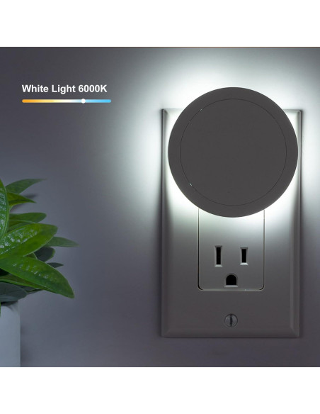 Luz Nocturna Eneteck 4 Piezas con Sensor de Luz Blanca