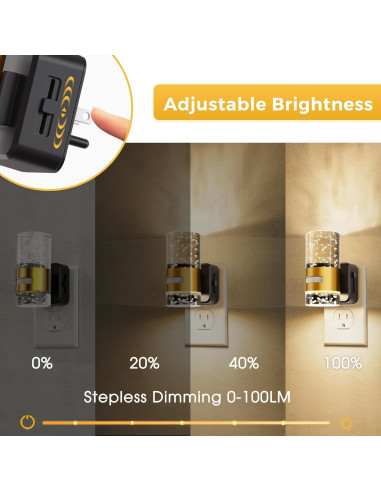 Luz Nocturna LED L LOHAS con Sensor de Movimiento 100 LM