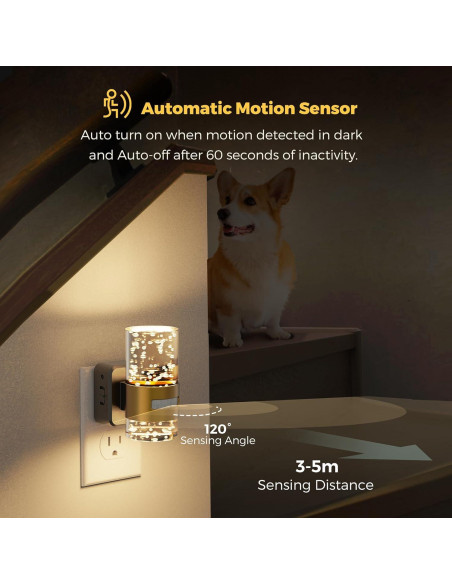 Luz Nocturna LED L LOHAS con Sensor de Movimiento 100 LM