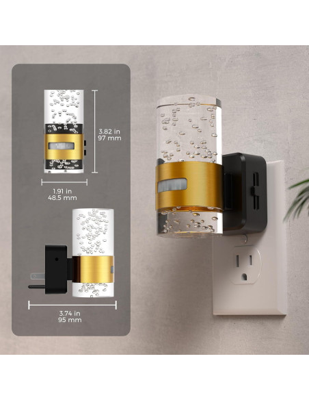 Luz Nocturna LED L LOHAS con Sensor de Movimiento 100 LM