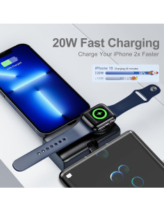 Cargador Portátil Geepower 5000mAh 20W USB-C para iPhone y Apple Watch 2