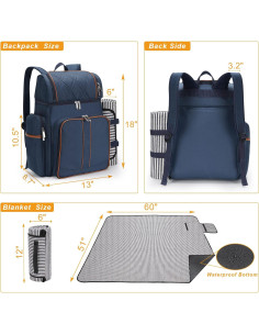 Mochila de Picnic 4 Personas TwentyNext Aislada Caqui 2