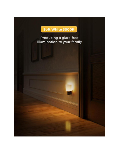 Luz Nocturna Enchufable LOHAS LED Regulable 0-100LM 3000K