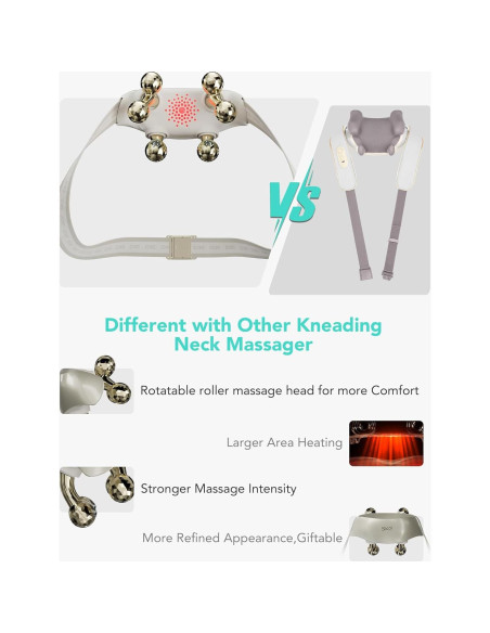 Masajeador de Cuello SKG H7 Ultra E con Calor y Alivio del Dolor
