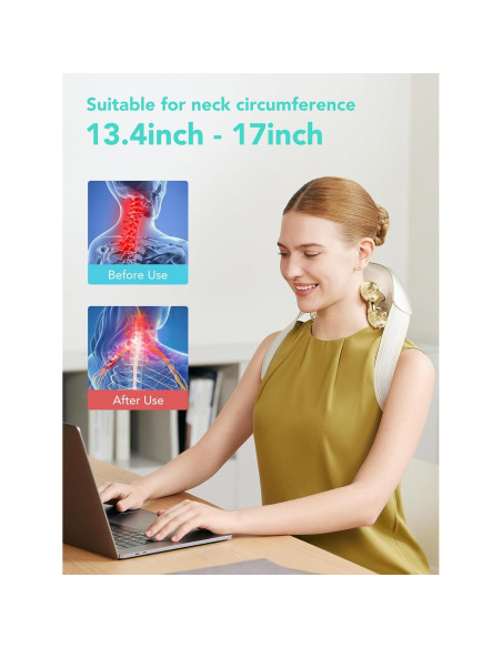 Masajeador de Cuello SKG H7 Ultra E con Calor y Alivio del Dolor