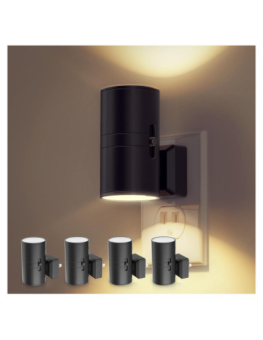 Luz Nocturna LED Regulable LOHAS 4 Piezas 3000K Sensor