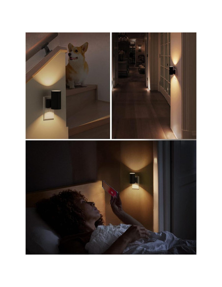 Luz Nocturna LED Regulable LOHAS 4 Piezas 3000K Sensor