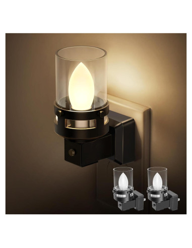 Luz Nocturna LED Briignite Enchufable 2 Piezas 3000K