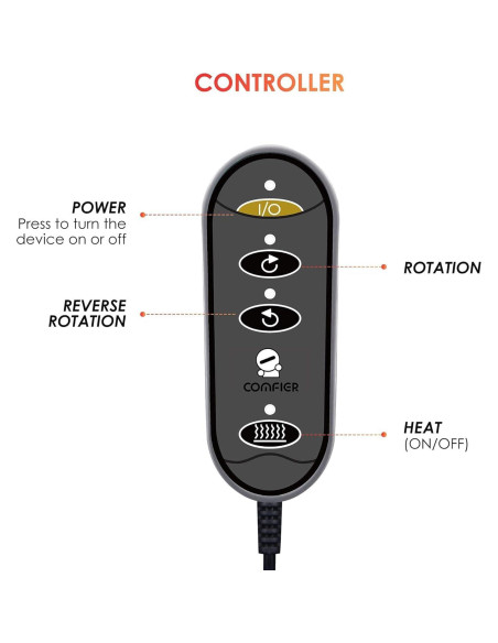 Masajeador de Pies Shiatsu Comfier con Calor 5202N