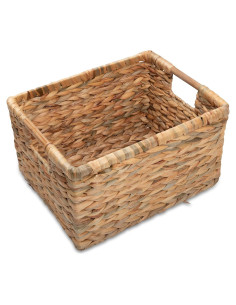 Cesta Rectangular Grande de Mimbre VATIMA 36.8x26.2x19.1cm