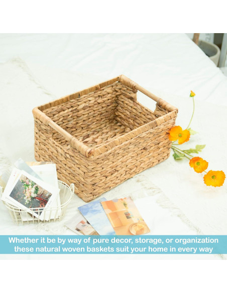 Cesta Rectangular Grande de Mimbre VATIMA 36.8x26.2x19.1cm