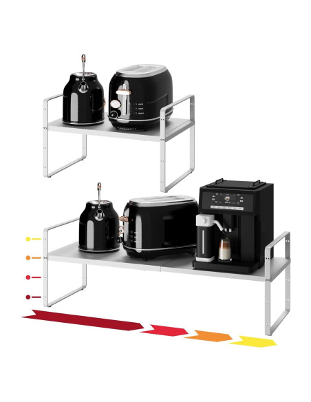 Estante Organizador Expandible TAIHEIS 10.2" Ancho Blanco Estante Organizador Expandible TAIHEIS 10.2" Ancho Blanco