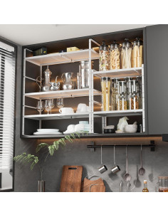 Estante Organizador Expandible TAIHEIS 10.2" Ancho Blanco 2