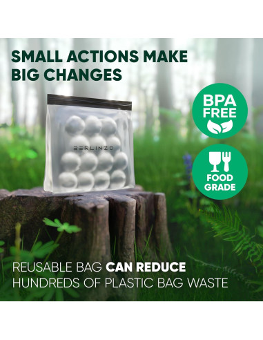 Bolsa Grande Reutilizable Berlinzo XL para Almacenamiento de Hielo