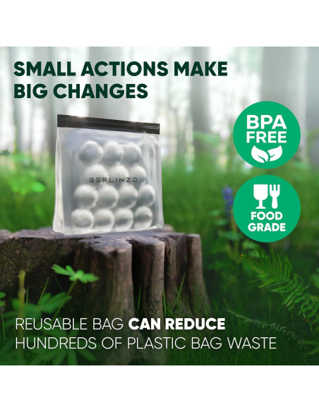 Bolsa Grande Reutilizable Berlinzo XL para Almacenamiento de Hielo