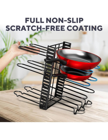 Organizador de Ollas y Sartenes KOMFORA Ajustable 8 Niveles