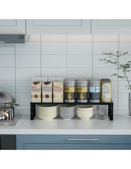 Organizador de Especias Expandible Wobmmi - Estante Ajustable para Cocina