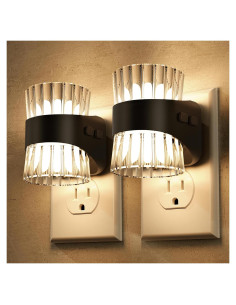 Luz Nocturna LED Briignite 2 Piezas con Sensor y Brillo Ajustable