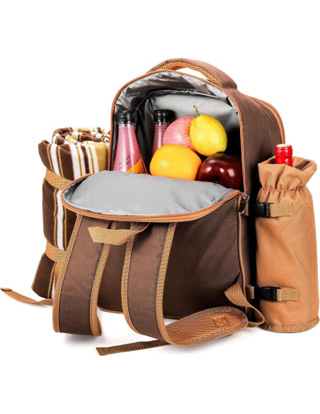 Mochila de Picnic Cididu para 4 Personas con Accesorios