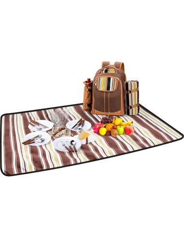 Mochila de Picnic Cididu para 4 Personas con Accesorios