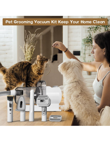 Aspiradora para Mascotas Tuanchuanrp 6 en 1 2.5L Silenciosa