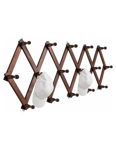 Perchero de Sombreros SCUNDA para Pared 16 Ganchos Madera