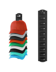 Soporte para Gorras de Béisbol MSKEI Negro 10 Gorras
