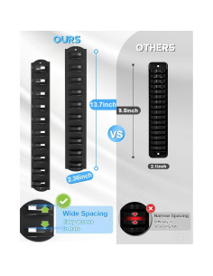 Soporte para Gorras de Béisbol MSKEI Negro 10 Gorras 2