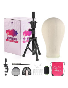 Cabeza de Peluca 23" Neverland con Soporte Trípode y Accesorios