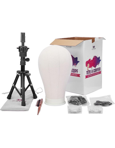 Cabeza de Peluca 23" Neverland con Soporte Trípode y Accesorios