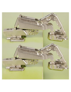 Bisagras de Gabinete YUEZIYE 165 Grados Cierre Suave Acero Inoxidable