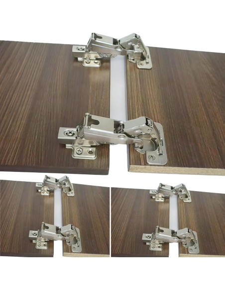 Bisagras de Gabinete YUEZIYE 165 Grados Cierre Suave Acero Inoxidable