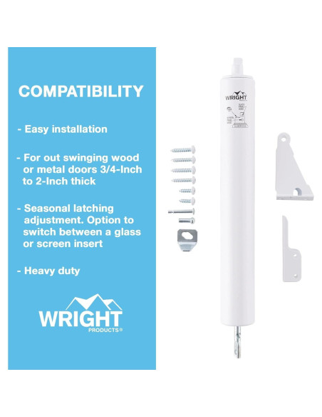 Cerradura Neumática Wright Products V150WH Blanca para Puertas