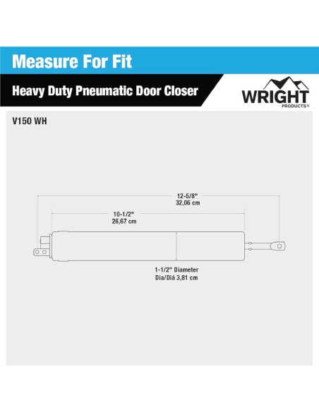 Cerradura Neumática Wright Products V150WH Blanca para Puertas