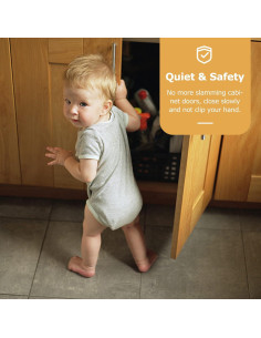 FURNIWARE 20 Piezas Bisagras de Gabinete Cierre Suave 12.7mm 2