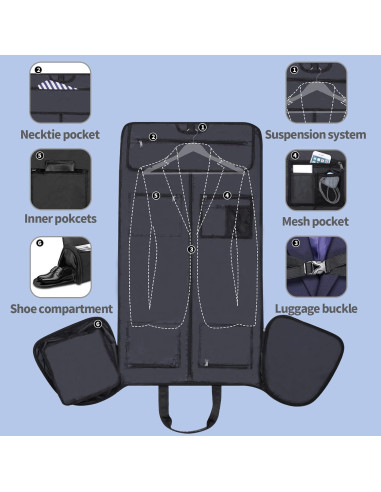 Bolsa de Ropa Convertible HOMIEE 45L Impermeable 2 en 1