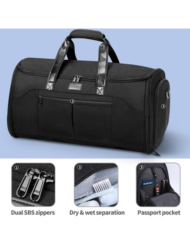 Bolsa de Ropa Convertible HOMIEE 45L Impermeable 2 en 1