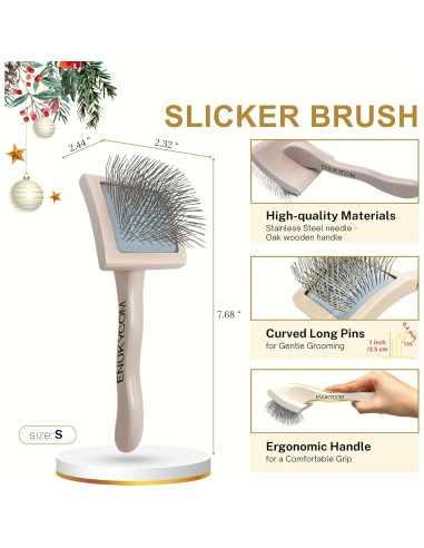 Cepillo Slicker para Perros y Gatos ENUKYCOM - Grooming Efectivo