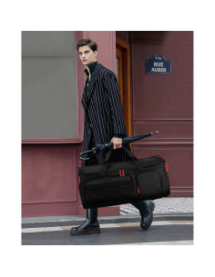 Bolsa de viaje impermeable RFVNL 70L 3 en 1 con compartimento para zapatos 2