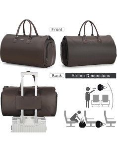 Bolsa de Ropa Convertible Modoker 45L Impermeable Marrón 2