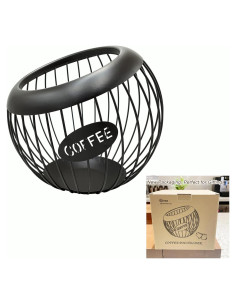 Soporte para cápsulas de café AIYICIII negro 100 unidades