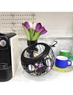 Soporte para cápsulas de café AIYICIII negro 100 unidades 2