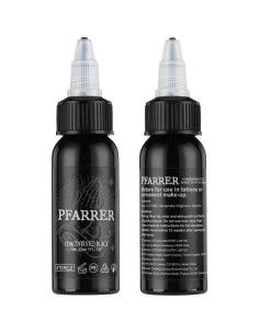 Tinta para Tatuajes PFARRER Negra 30ml Vegana Alta Calidad 2