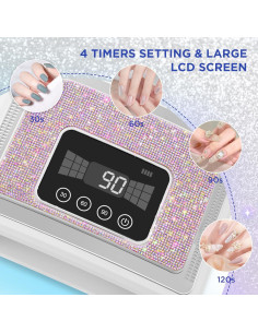 Lámpara UV LED Inalámbrica Aedavey para Uñas de Gel 2