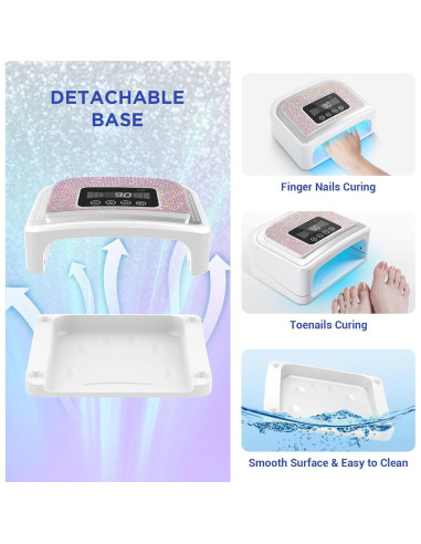 Lámpara UV LED Inalámbrica Aedavey para Uñas de Gel