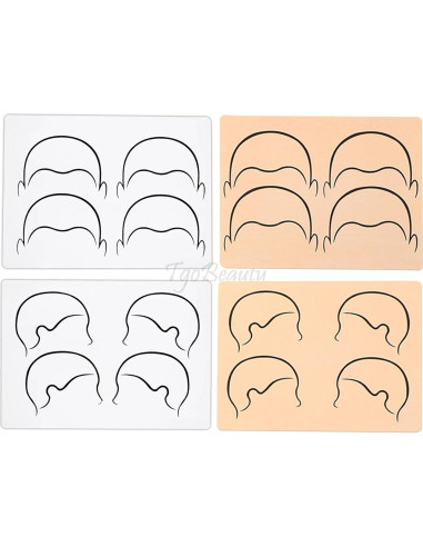 3 Piezas de Piel de Práctica TgoBeauty para Micropigmentación